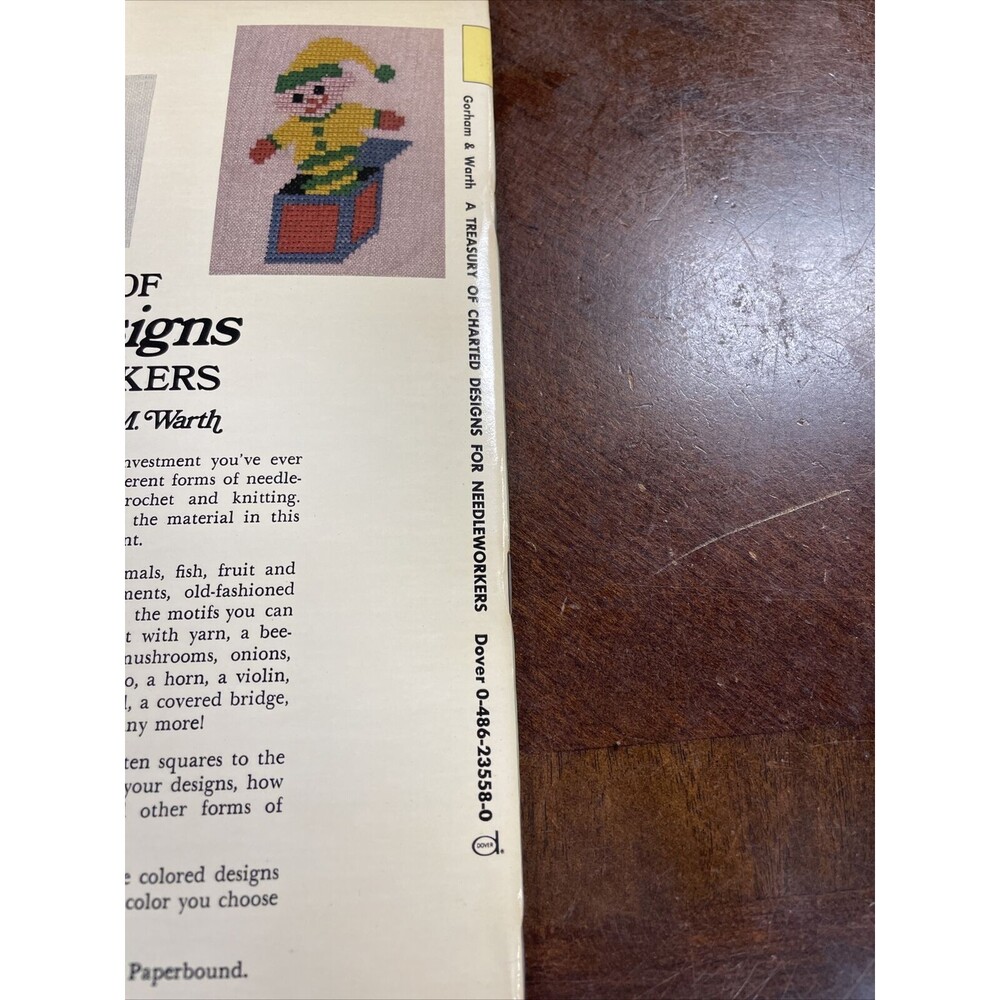 Vintage 1977 Treasury of Charted Designs For Needleworkers Patterns Dover Series - Picture 11 of 11